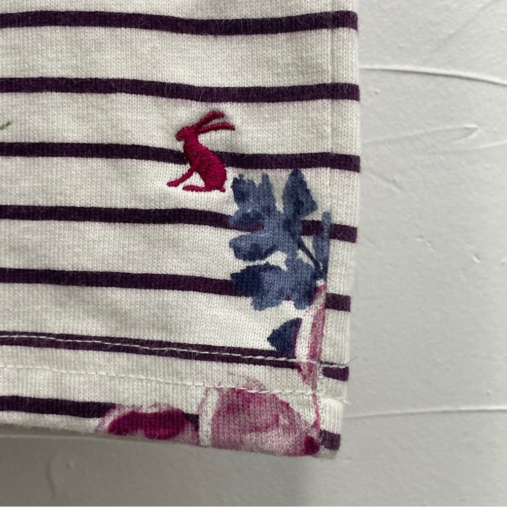 Joules Riviera Harvest Floral Plum Stripe Dress - Picture 14 of 16